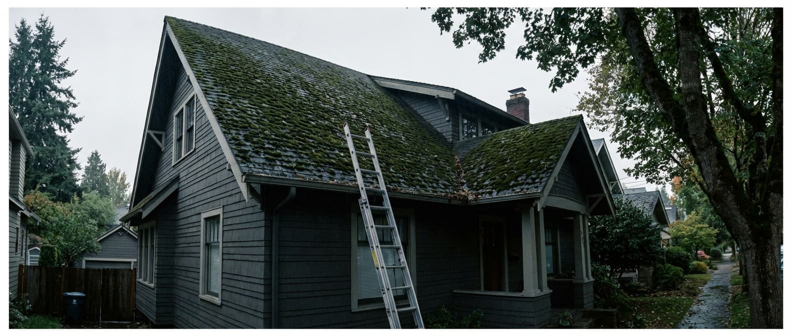 Portland's Sunny Break: Ideal for Roof Moss Removal
